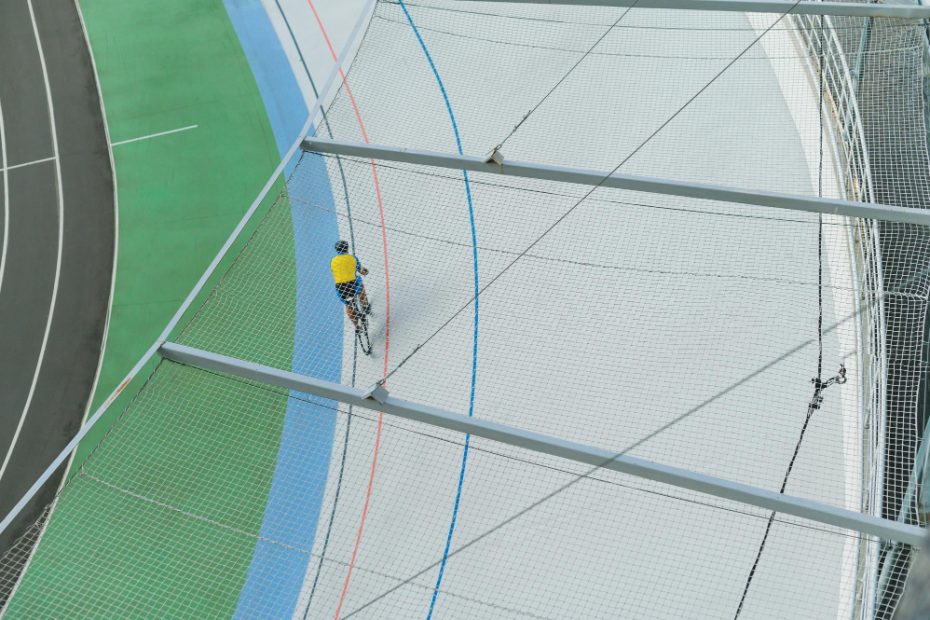 Which sport takes place in a velodrome?